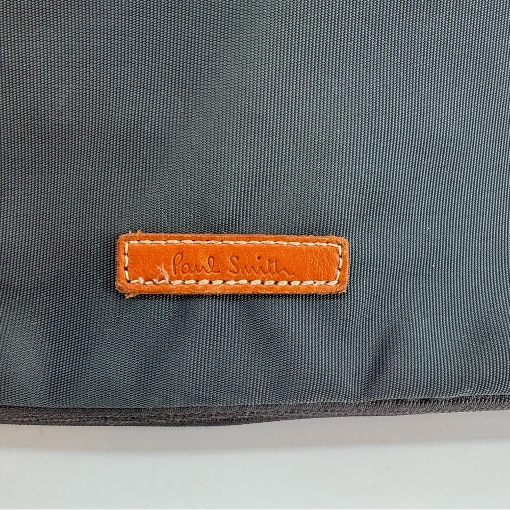 Paul Smith 3Way Briefcase Backpack Men’s Business Bag Khaki Nylon Leather